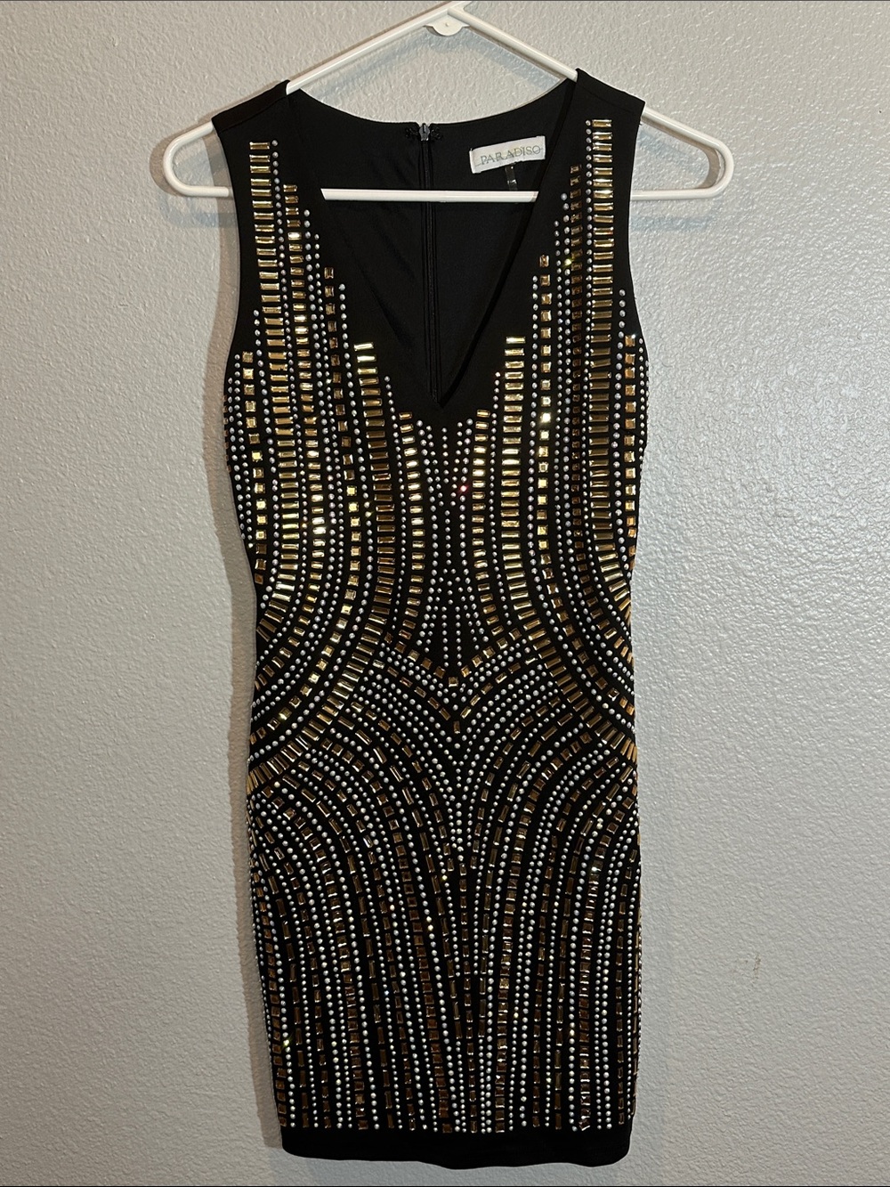 ✨ Vintage Y2K Paradiso Embellished Mini Dress ✨